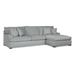 Blue/Brown Sectional - Braxton Culler Cambria 123" Wide Right Hand Facing Sofa & Chaise | 38 H x 123 W x 68 D in | Wayfair