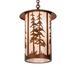 Loon Peak® Little Sodbury 1 - Light Single Cylinder Pendant, Crystal in Brown/Gray | 22.12 H x 14.25 W x 14.25 D in | Wayfair