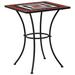 Foundry Select Mosaic Bistro Outdoor Table & 23.6" Ceramic Metal in Black/Red/White | 29.9 H x 23.6 W x 23.6 D in | Wayfair