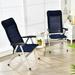 Latitude Run® Reclining Deck Chair Metal in Blue | 47.5 H x 23.5 W x 25 D in | Wayfair FEA12F87AAE74C2486F596FF44D4E0D9