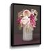 Winston Porter Plum Mason Jar Floral - Painting on Canvas in White | 48 H x 36 W x 2 D in | Wayfair F678474C4B434287AC06F1A43394A08D