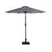 The Twillery Co.® Pierpoint Free Standing Umbrella Base Aluminum/Concrete in Gray | 91 H x 108 W x 108 D in | Wayfair