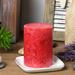 Symple Stuff SLD Apple Crisp Scented Pillar Candle Paraffin in Red | 4 H x 3 W x 3 D in | Wayfair D0FD0FFC89914D079EB08EB61C2D4D42