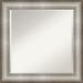 Charlton Home® Sheraton Beveled Bathroom Mirror Plastic in Gray | 24.88 H x 24.88 W x 1.875 D in | Wayfair C0631DD23E084567B5285BAA383208F1