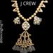 J. Crew Jewelry | J Crew Glam Statement Necklace | Color: Black/Gold | Size: Os
