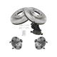 2001-2007 Ford Escape Front Brake Pad and Rotor Kit - TRQ BKA17675