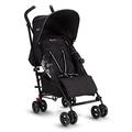 Silver Cross Zest Stroller, Compact and Lightweight Fully Reclining Baby To Toddler Pushchair – Black (New)