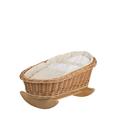 Natural Wicker Dolls Cot Vintage Dolls Cradle Doll Bed Handmade Cot for Dolls Baby Doll Crib Retro Style Beige Doll Bedding Wooden Rocking Cradle rocking bassinet toy e-wicker24