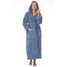 Women's Cotton Hooded Full Length Turkish Bathrobe