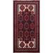 Geometric Balouch Persian Area Rug Wool Handmade Foyer Carpet - 3'5" x 6'3"