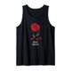 Aesthetic Red Rose Flower Sad Eboy Egirl - Stay Weird Weirdo Tank Top
