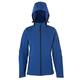 HRM Damen Hooded Softshell Jacket, royalblau, Gr. L I Premium Softshelljacke Damen wasserabweisend I 5.000mm Wassersäule I Funktionsjacke I Workwear I Hochwertige & nachhaltige Damen-Bekleidung