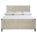 Bernhardt Alannis Solid Wood & Low Profile Standard Bed Wood & Upholstered/ in Brown/Gray | 68 H x 81.175 W x 87.25 D in | Wayfair K1408