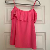 Lilly Pulitzer Tops | Lilly Pulitzer Off Shoulder Top | Color: Pink | Size: Xs