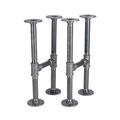 Williston Forge 3/4 In. Heavy Duty Industrial Pipe "H" Style Bench Leg Kit, Steel | 15.75 H x 9.375 W x 3.25 D in | Wayfair