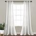 Hygge Stripe Window Curtain Panels Taupe/White 52x95 Set - Lush Decor 16T007539