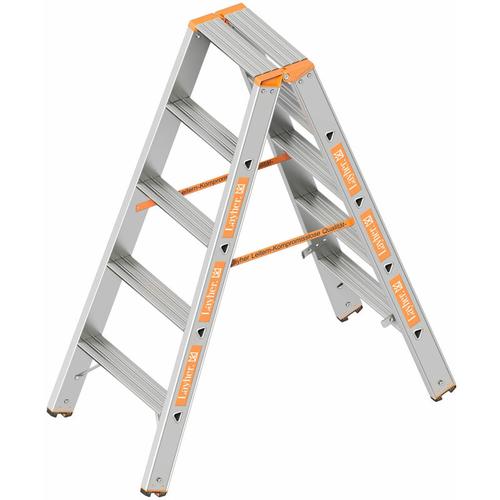 Layher – Topic 1043 Stufenstehleiter 2×5 Stufen