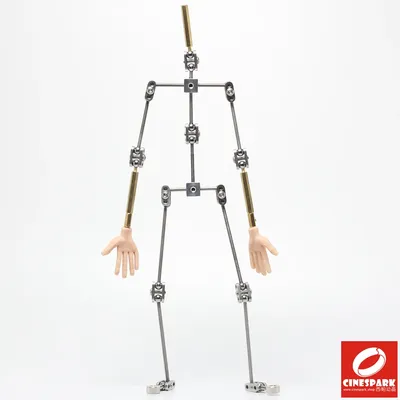 Kit d'armature de studio cancers bricolage marionnette Stop Motion mains en silicone non prêt à