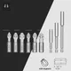 10 pièces/lot 25mm CR-V PZ/PH Pozidrive Phillips Bits Hex Shanked anti-dérapant tournevis embouts