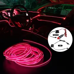 Bande lumineuse Led pour porte de voiture ligne lumineuse décorative pour intérieur pour tableau