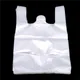 Sac de courses en plastique blanc Transparent 100 pièces sac de courses Transparent sacs en