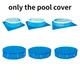 Couverture de piscine en PVC anti-poussière, tapis de sol, carré ou rond, pour cadre
