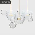 Artpad – plafonnier LED suspendu composé de bulles de verre éclairage d'intérieur luminaire