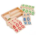 Carte de chiffres en bois 1-9000 carte d'apprentissage Montessori aides pédagogiques en maths