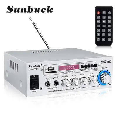 StalBUCK-Amplificateur de puissance AV 2.0 canaux audio home cinéma DC 12V 110V 220V prise en