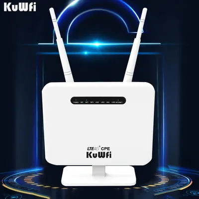 KuWFi-Routeur Wifi 4G 300Mbps débloqué modem sans fil I-Usim point d'accès extérieur réseau