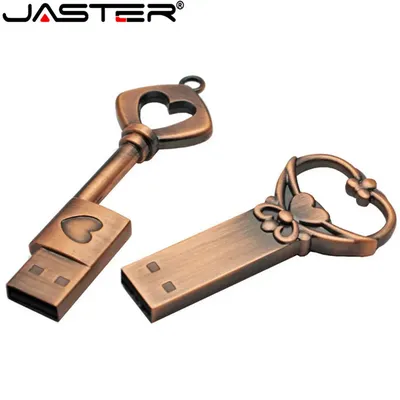 Clé USB 2.0 en métal avec logo personnalisé gratuit clé USB clé USB bronze capacité réelle