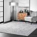 Brooklyn Rug Co Gena Distressed Transitional Medallion Area Rug