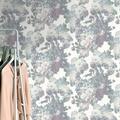 Galerie Wallcoverings Elle Decor Floral Baroque 3D Embossed Glitter Shimmer 33' L x 21" W Wallpaper Roll Non-Woven in Gray/White | 21 W in | Wayfair