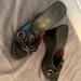 Coach Shoes | Coach Leather Sling Back Wedges Size 6 | Color: Black | Size: 6