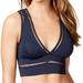 Michael Kors Swim | Michael Michael Kors Crochet-Trim Bikini Top Navy | Color: Blue | Size: Various