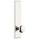 Grandeur Carre Solid Brass Tall Plate Rose Dummy Door Knob Set with