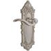 Grandeur Grande Victorian Solid Brass Rose Passage Door Lever Set with