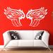 Bird Feather Nib Wings Decal Interior Home Vinyl Sticker Art Mural Kids Room Sticker Decal (22 x 30) - White