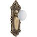 Grandeur Grande Victorian Solid Brass Rose Privacy Door Knob Set with