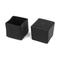 Household Furniture Feet Square Cover Holder Protector 25x25mm 2 Pcs - Black