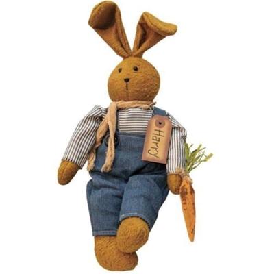 Harry Bunny Doll - 9" wide by 2" deep by 16" high.