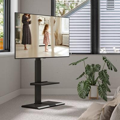 FITUEYES Floor TV Stand Height Adjustable Swivel Mount Up to 65 inches