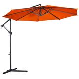 10' Patio Outdoor Sunshade Hanging Umbrella-Orange