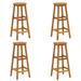 vidaXL Bar Stools 4 pcs Solid Acacia Wood