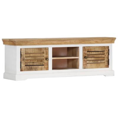 vidaXL TV Stand 46.5"x11.8"x15.7" Solid Wood Mango