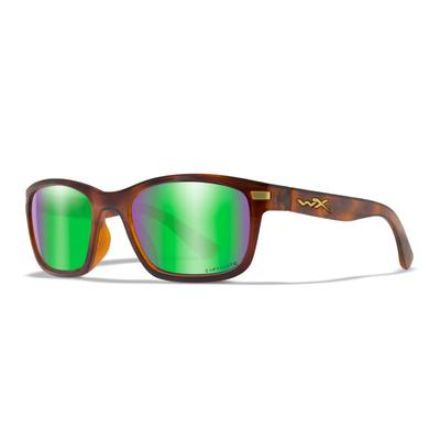 Wiley X WX HELIX Sunglasses Captivate Polarized Green Mirror Lens/ Gloss Demi AC6HLX07