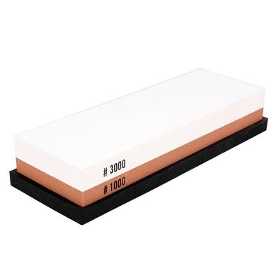 Grit Sharpening Stone Whetstone Double-Side Grind Sharpener - Brick Red,White - 7.6" x 2.5" x 1.2"(L*W*H)