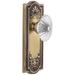 Grandeur Parthenon Solid Brass Rose Passage Door Knob Set with