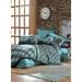 SUSSEXHOME Black Green Stripes Duvet Cover Set Teal, Hypoallergenic