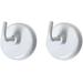 Master Magnetics 07291 Magnetic Hooks, White, 2/Pack